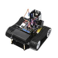 Robot de codage ACEBOTT ESP32 avec évitement d'obstacles et kit de voiture intelligente tout-terrain télécommandée pour Arduino