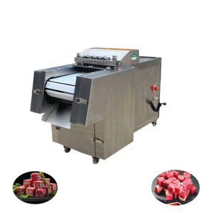 Machine à découper la viande en acier inoxydable, coupe-viande automatique pour poulet, processeur de viande et de poisson congelés, taille de découpe réglable - Product Image 1