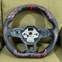 Volant de course en fibre de carbone forgé sur mesure pour VW Golf Passat Bora Polo Sagitar MK7 MK6 MK5 GTI GTD TDI Pièces automobiles