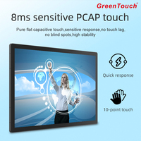 32 43 49 50 65 Inch LCD Touch Screen Display Shopping Mall Wall Mounted Touchscreen Monitor Advertisement