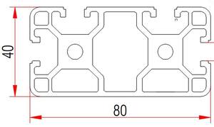 Profilé en aluminium en stock d'usine 4080 N2 à double étanchéité pour cadre de table d'atelier, découpe libre - Product Image 4