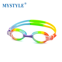 Lunettes de natation pour enfants de 4 à 14 ans, anti-buée, protection UV, sangle en silicone, lentilles en PC, étanches, lunettes de natation junior