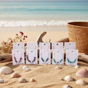 Bracciale Angelina con perline in acciaio inossidabile, conchiglia a cuore, gioielli da donna in stile bohémien, regalo, 12 pezzi - Product Image 2