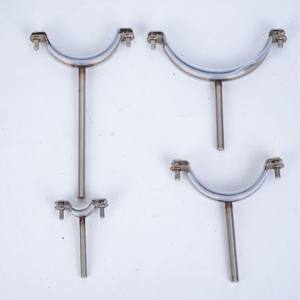 Collier de serrage <span class=keywords><strong>plat</strong></span> en acier inoxydable pour tuyau d'évacuation, support de fixation pour tuyau de drainage, modèle de collier de serrage pour gouttière - Product Image 2