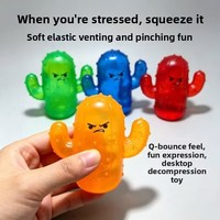 Cactus Squishy Anti-Stress Best-Seller Visage Furieux – Balle de Décompression en Caoutchouc – Vente en Gros Directe Usine