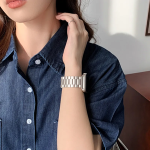 <span class=keywords><strong>Cinturino</strong></span> sportivo in acciaio inossidabile alla moda in metallo per <span class=keywords><strong>cinturino</strong></span> <span class=keywords><strong>Apple</strong></span> <span class=keywords><strong>Watch</strong></span> 45mm 41mm 44mm 40mm 38mm 42mm - Product Image 5