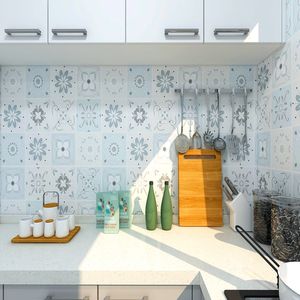 Venta caliente autoadhesivo PVC decoración <span class=keywords><strong>de</strong></span> pared cocina y <span class=keywords><strong>baño</strong></span> azulejo mosaico pegatina impermeable <span class=keywords><strong>vinilo</strong></span> extraíble <span class=keywords><strong>para</strong></span> apartamento - Product Image 2