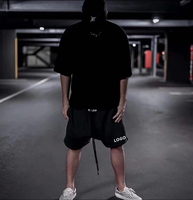 Shorts Essentiels de Sport d'Été Personnalisés pour Hommes en Molleton de Coton Français, Entrejambe 5 Pouces