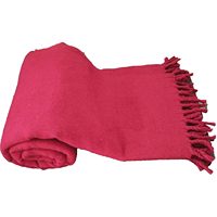 PARIJAT Artisanat Oversize Laine Wrap Bourgogne Rouge Méditation Châle Tibet Moines Prière Couverture Traditionnelle Écharpe Châle Bouddha
