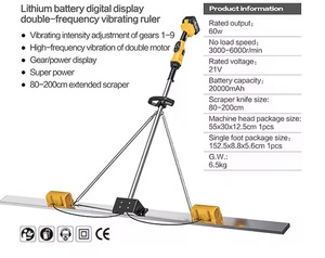 Niveleuse de route à double moteur 2,0 m avec batterie au lithium, règle vibrante et polisseuse, garantie 1 an, haute performance - Product Image 3