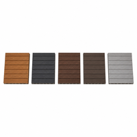 Panneau de revêtement mural composite co-extrudé ASA moderne 2880x120x13.1mm ignifuge, imperméable, pour extérieur, grain de bois