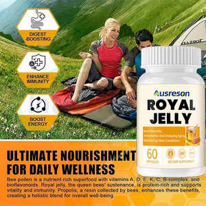 แคปซูลนมผึ้งออร์แกนิคแท้ 1000 มก. ยี่ห้อ ASAP OEM อาหารเสริมเพิ่มพลังงาน ผสมโสมและมาคา - Product Image 3