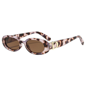Gafas de sol ovaladas con montura completa UV400, moda para mujer, protección solar para adultos - Product Image 5