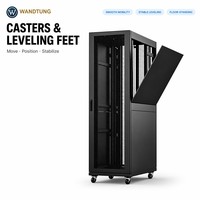 Armoire serveur 19 pouces avec gestion du flux d'air, portes perforées, 42U, 600x1000mm, revêtement en poudre, armoire réseau
