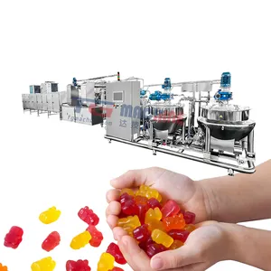 TG marca venda quente personalizado bonbonão fabricante gomas fabricação máquina gelatina gomoso urso geléia macia gomoso molde máquina de enchimento