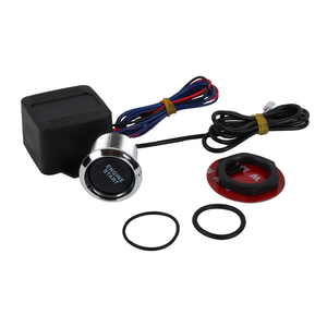 Universal 12V Xe Được Chiếu Sáng Màu Đỏ Đèn LED Tạm Thời Động Cơ Khởi Động Nút Nhấn Công Tắc Đèn Chiếu Sáng Khởi Động Cuộc Đua - Product Image 4