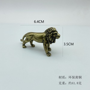 1 pièce Ornement <span class=keywords><strong>de</strong></span> bureau en laiton massif antique, figurine <span class=keywords><strong>de</strong></span> lion pour théière, artisanat, vente en gros - Product Image 5