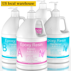 Epoxidharz Crystal Clear Art 2-Gallonen-Kit (0,5 Gallonen Harz * 2 0,5 Gallonen Härter * 2) zum Beschichten, Gießen, Kunst, Schmuck, Tischplatte - Product Image 1