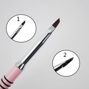 Pinceles Profesionales para Decoración <span class=keywords><strong>de</strong></span> Uñas Qianya Triangle, Mango <span class=keywords><strong>de</strong></span> Plástico, Color Personalizado, Diseño <span class=keywords><strong>de</strong></span> Flores y Mariposas, Pincel UV para Dibujar, OEM, <span class=keywords><strong>Tiktok</strong></span> - Product Image 1