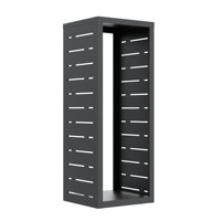 Fabricant de meubles d'extérieur, support de rangement pour bois de chauffage, support de bois résistant à la rouille, support de bûches résistant aux intempéries, support de bûches en métal RAL 7016