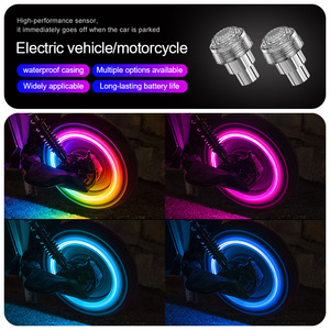 Luces LED Flotantes de Colores <span class=keywords><strong>para</strong></span> Ruedas de Coche, Aptas <span class=keywords><strong>para</strong></span> Bicicletas y Motocicletas, Activadas Automáticamente por Sensores - Product Image 3