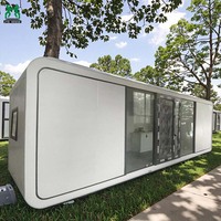 Maison conteneur contemporaine en acier Apple, style européen, pour villa, appartement, bureau, bâtiment commercial, usage magasin, panneau sandwich