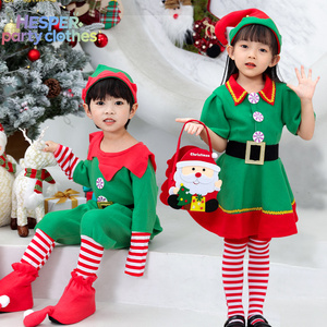 HESPER 2026 Nouveau Costume de Noël pour Enfants, Robe de Noël, Chapeau de Père Noël, Costume de Cosplay de Père Noël pour Filles et Garçons - Product Image 1