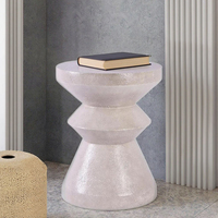 Table d'appoint industrielle moderne en fer pour salle à manger et hôtel Petite table d'appoint de canapé tendance avec rangement dans la chambre et le salon