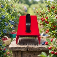 Draagbare handzame plastic zware handmatige bosbessenplukspaan, lichtgewicht, voor tuin, bessen, fruit oogsten, landbouw