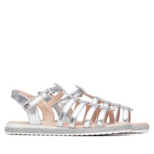 Xti Girls' Low Sandal Silver 1,5 Cm Heel 28 <b>Flat</b> Sandals - Product Image 4
