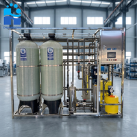 Système d'osmose inverse industriel automatique 2000 LPH à prix d'usine, installation RO en acier inoxydable pour la purification de l'eau potable