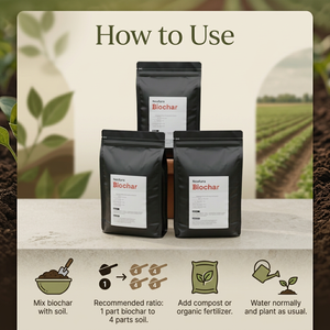 Neutura Biochar, Fertilizante Biológico Granular, Mejorador de Suelo para el Crecimiento de Raíces y Retención de Humedad - Product Image 2