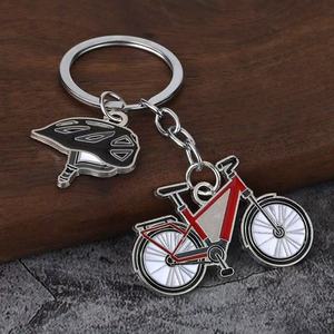 <span class=keywords><strong>Porte</strong></span>-clés vélo mousqueton en alliage, style vintage dessin animé, léger, breloque de sac, accessoire de mode, vente en gros - Product Image 5