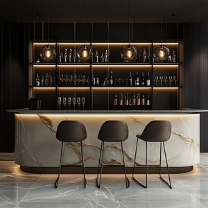 Quán Cà Phê quầy <span class=keywords><strong>bar</strong></span> đá cẩm thạch thiêu kết kim loại sang trọng quầy <span class=keywords><strong>bar</strong></span> nhà hàng sang trọng hualin quầy <span class=keywords><strong>bar</strong></span> khách sạn quầy <span class=keywords><strong>bar</strong></span> Quầy - Product Image 5