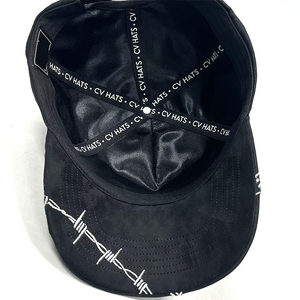 Nouvelle Casquette de Baseball Hip-hop No <span class=keywords><strong>Fear</strong></span> avec Broderie 3D, Doublure en Satin, Motif Crâne Gothique et Fil Barbelé pour la Mode Urbaine - Product Image 6