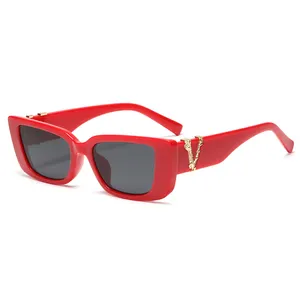 Солнцезащитные очки с тремя бегемотами 2021 в стиле ретро тонкие уникальные очки для мальчиков и женщин популярные азиатские модные солнцезащитные очки