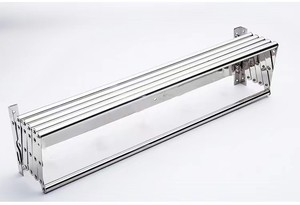 120cm mural en acier inoxydable étendoir à vêtements accordéon étendoir rétractable pour buanderie salle de bain tour - Product Image 4