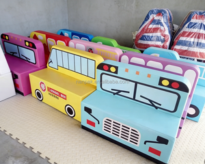 Attrezzature per Parco Giochi al Coperto a Tema Città Personalizzate, Gioco di Ruolo per Bambini, Autobus Scolastico Interattivo, Stazione dei Pompieri, Treno, Panca Morbida per Giochi - Product Image 5