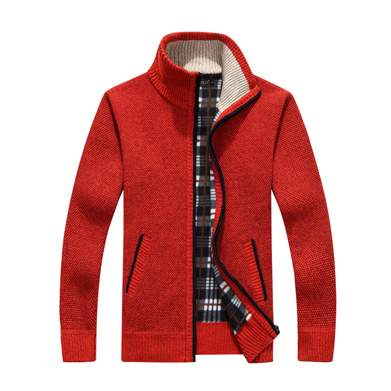 Chompa De Hombre Masculino Fuzzy Cricket Sweater Mens Clothing Men Jacquard Zip Cardigan