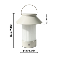 Lampe de table portable, lampe de camping, lanterne anti-moustiques USB, lumière d'ambiance chaude, lampe de nuit pour chambre, bureau, camping, patio, décoration de la maison