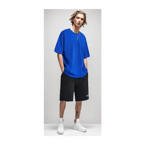 Hip Hop Clothing High Quality Customized Heavy Weight Oversized Thick Men Short Sleeve Blank Heavy Cotton T Shirt