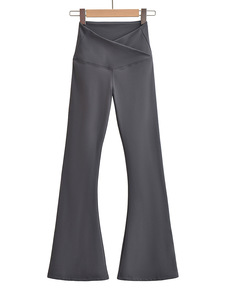 High Quality Cotton <strong>Fleece</strong> <strong>Women</strong> <strong>Trousers</strong> Office Slim Flared Pants Female <strong>Trousers</strong> Cross Waistband <strong>Women</strong> Joggers Pants - Product Image 3