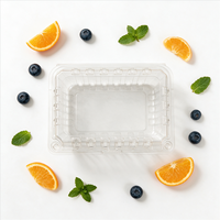 Groothandel Transparante Fruit- en Groenteverpakkingen Grote Capaciteit Houdt Vers Supermarkt Voedselveilig Gerecycled PET