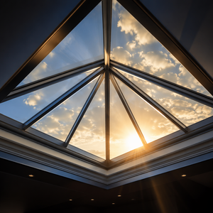 Dôme <span class=keywords><strong>de</strong></span> toit en verre trempé en aluminium pour puits <span class=keywords><strong>de</strong></span> lumière pyramidal, étanche, personnalisé, résidentiel, commercial, OEM - Product Image 6