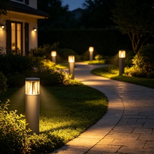 Lampe LED d'extérieur pour jardin, étanche IP65, H: 30/60/80/90CM, noire, décoration paysagère, éclairage LED de jardin extérieur - Product Image 3