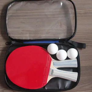 Schlussverkauf Lieferant Paddelset Ping-Pong-Tennis-Tischschläger hochwertiges Tischtennisset mit Paddeln und Bälle