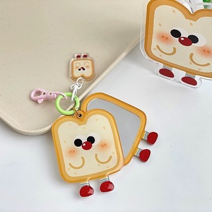 Custom Cute Food <b>Cartoon</b> Keychain MirrorCharm Acrylic Lightweight FashionableKey <b>Ring</b> Backpack Pendant Wholesale - Product Image 3