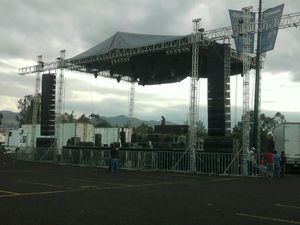 आउटडोर संगीत कार्यक्रम के लिए गर्म बिक्री एल्यूमीनियम चरण ट्रस सिस्टम छत स्पिगोट कैनोपी ट्रस - Product Image 4