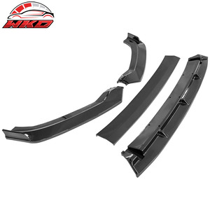 Convient pour Audi S3 A3 2017-2020, lèvre de pare-chocs avant style IKON, noir brillant - Product Image 6