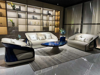 Grand ensemble de canapés en cuir de haute qualité pour la maison de luxe au design moderne italien canapé sectionnel de luxe canapé de salon